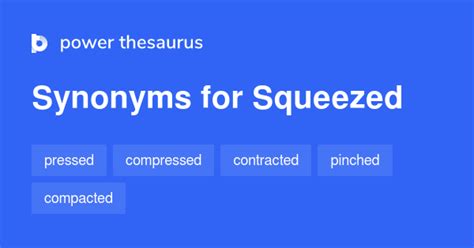 squeezed synonyms